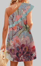 Load image into Gallery viewer, Dahlia One-Shoulder Mini Dress