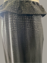 Load image into Gallery viewer, Black and White Rose Foil Sleeveless Empire Waist Dress