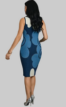 Load image into Gallery viewer, Blue Poppy Bodycon Dress