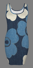 Load image into Gallery viewer, Blue Poppy Bodycon Dress