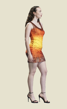 Load image into Gallery viewer, Jeweled  Sunrise Ombre Bodycon Dress