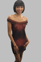 Load image into Gallery viewer, Jeweled Sunset Ombre Bodycon Dress