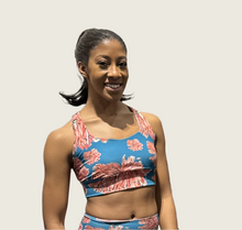 Load image into Gallery viewer, Peonies High Waist Pocket Leggings