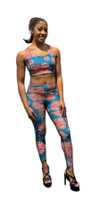 Load image into Gallery viewer, Peonies High Waist Pocket Leggings
