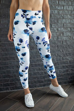 Load image into Gallery viewer, Blue Cornflower High Waist Pocket Leggings