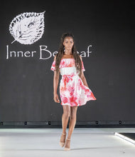 Load image into Gallery viewer, Cherry Blossom Off Shoulder Chiffon Dress