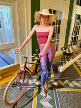 Load image into Gallery viewer, Chesapeake Sunset Rose Ombre' High Waist Pocket Leggings