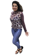Load image into Gallery viewer, Leopard Mesh Top with Cami