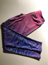 Load image into Gallery viewer, Chesapeake Sunset Rose Ombre' High Waist Pocket Leggings