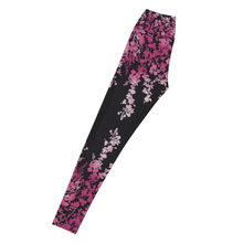 Load image into Gallery viewer, Pink Ombre' Leaves High Waist Pocket Leggings