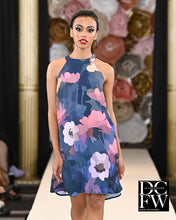 Load image into Gallery viewer, Summer Night Rose Halter Neck Dress
