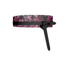 Load image into Gallery viewer, Belt: Pink Floral Leather Wrap Belt

