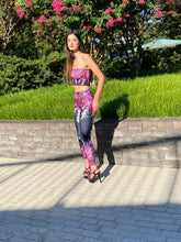 Load image into Gallery viewer, Pink Ombre' Leaves High Waist Pocket Leggings