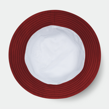 Load image into Gallery viewer, Hat: Roses and Merlot Flat Top Bucket Style