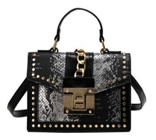 Load image into Gallery viewer, Snakeskin Crossbody Handbag (Gold and Silver)