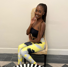 Load image into Gallery viewer, Sunshine Floral High Waist Pocket Leggings