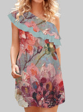 Load image into Gallery viewer, Dahlia One-Shoulder Mini Dress
