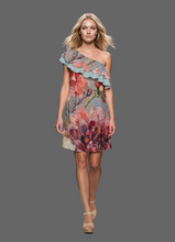 Load image into Gallery viewer, Dahlia One-Shoulder Mini Dress
