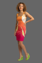 Load image into Gallery viewer, Desert Rose Square Neck Bodycon Dress Front View
