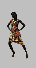 Load image into Gallery viewer, Rose Gold Sunrise Asymmetric Dress
