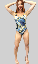 Load image into Gallery viewer, Blue Ocean Foil Swimsuit
