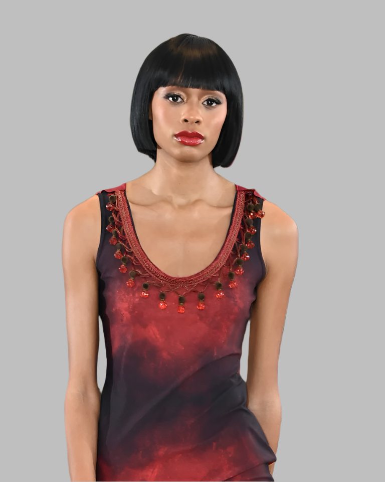 Jeweled Sunset Ombre Bodycon Dress