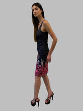 Load image into Gallery viewer, Pink Ombré Leaves Bodycon Midi Dress
