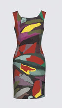 Load image into Gallery viewer, Burnished Leaves Square Neck Bodycon Dress
