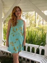 Load image into Gallery viewer, Gold Clover A-Line Dress With Matching Camisole

