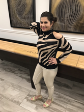 Load image into Gallery viewer, Zebra One Cold Shoulder Knit Top
