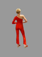 Load image into Gallery viewer, Scarlet One Shoulder Jumpsuit with Scarf
