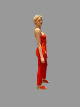 Load image into Gallery viewer, Scarlet One Shoulder Jumpsuit with Scarf
